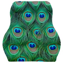 Peacock Feathers, Bonito, Bird, Blue, Colorful, Feathers Car Seat Velour Cushion 