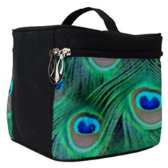 Peacock Feathers, Bonito, Bird, Blue, Colorful, Feathers Make Up Travel Bag (small) by nateshop