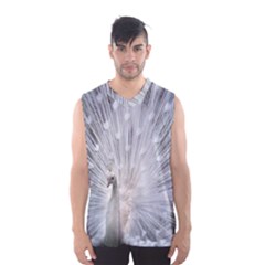 White Feathers, Animal, Bird, Feather, Peacock Men s Basketball Tank Top by nateshop