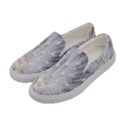 White Feathers, Animal, Bird, Feather, Peacock Women s Canvas Slip Ons View2