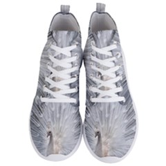 White Feathers, Animal, Bird, Feather, Peacock Men s Lightweight High Top Sneakers by nateshop