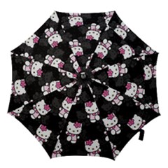 Hello Kitty, Pattern, Supreme Hook Handle Umbrellas (large) by nateshop