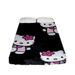 Hello Kitty, Pattern, Supreme Fitted Sheet (full/ Double Size) by nateshop