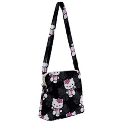 Hello Kitty, Pattern, Supreme Zipper Messenger Bag by nateshop