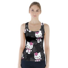 Hello Kitty, Pattern, Supreme Racer Back Sports Top by nateshop
