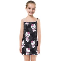 Hello Kitty, Pattern, Supreme Kids  Summer Sun Dress by nateshop