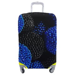 Berry, One,berry Blue Black Luggage Cover (Medium)