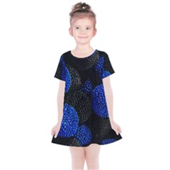 Berry, One,berry Blue Black Kids  Simple Cotton Dress