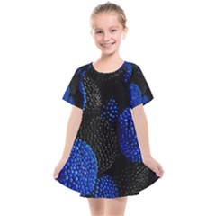 Berry, One,berry Blue Black Kids  Smock Dress by nateshop