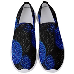 Berry, One,berry Blue Black Men s Slip On Sneakers by nateshop