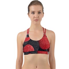 Berry,curved, Edge, Back Web Sports Bra by nateshop