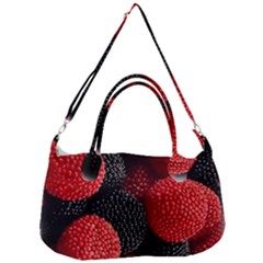 Berry,curved, Edge, Removable Strap Handbag by nateshop
