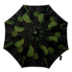 Berry,note, Green, Raspberries Hook Handle Umbrellas (large) by nateshop