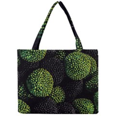 Berry,note, Green, Raspberries Mini Tote Bag by nateshop