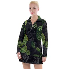 Berry,note, Green, Raspberries Women s Long Sleeve Casual Dress by nateshop