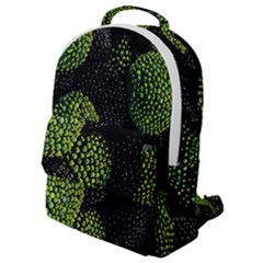 Berry,note, Green, Raspberries Flap Pocket Backpack (small) by nateshop