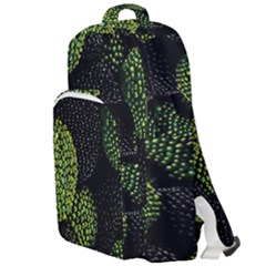 Berry,note, Green, Raspberries Double Compartment Backpack by nateshop