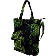 Berry,note, Green, Raspberries Shoulder Tote Bag by nateshop