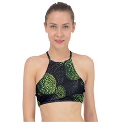 Berry,note, Green, Raspberries Halter Bikini Top by nateshop