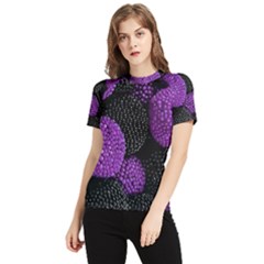 Berry,raspberry, Plus, One Women s Short Sleeve Rash Guard by nateshop