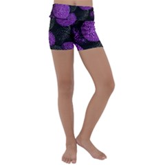 Berry,raspberry, Plus, One Kids  Lightweight Velour Yoga Shorts by nateshop