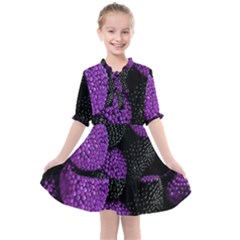 Berry,raspberry, Plus, One Kids  All Frills Chiffon Dress by nateshop