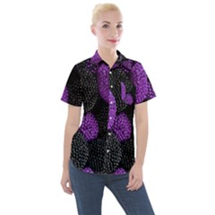 Berry,raspberry, Plus, One Women s Short Sleeve Pocket Shirt