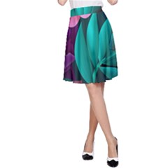 Eaves, Mate, Pink, Purple, Stock Wall A-line Skirt