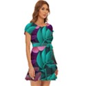 Eaves, Mate, Pink, Purple, Stock Wall Puff Sleeve Frill Dress View3