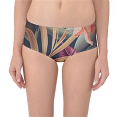 Flowers, Green, Hold, Huawei Mid-Waist Bikini Bottoms