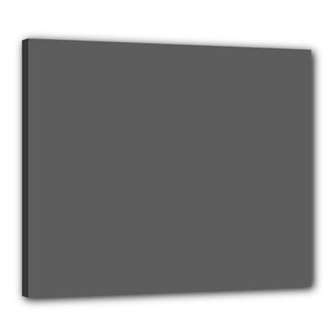 Gray, Color, Background, Monochrome, Minimalism Canvas 24  X 20  (stretched) by nateshop