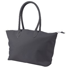 Gray, Color, Background, Monochrome, Minimalism Canvas Shoulder Bag by nateshop