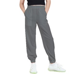 Gray, Color, Background, Monochrome, Minimalism Kids  Joggers by nateshop