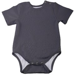 Gray, Color, Background, Monochrome, Minimalism Baby Short Sleeve Bodysuit by nateshop