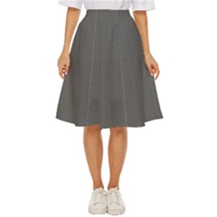 Gray, Color, Background, Monochrome, Minimalism Classic Short Skirt by nateshop