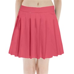 Pink, Color, Background, Monochromic, Minimalism Pleated Mini Skirt by nateshop