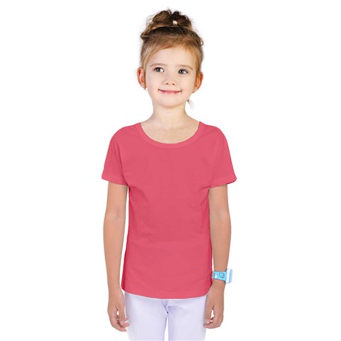 Pink, Color, Background, Monochromic, Minimalism Kids  One Piece T-shirt by nateshop