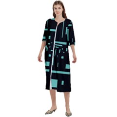 Rectangles, Cubes, Forma Women s Cotton 3/4 Sleeve Night Gown by nateshop