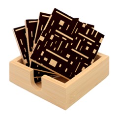 Rectangles, Cubes, Forma Bamboo Coaster Set by nateshop