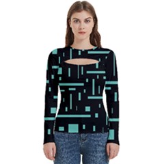 Rectangles, Cubes, Forma Women s Cut Out Long Sleeve T-shirt by nateshop