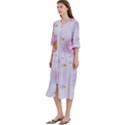 Springpurple Flower On A Purple Background Women s Cotton 3/4 Sleeve Night Gown View2