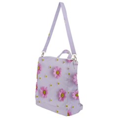 Springpurple Flower On A Purple Background Crossbody Backpack by nateshop