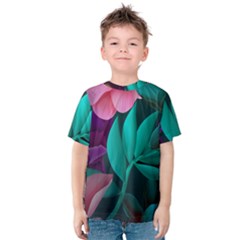 flowers, Mate, Pink, Purple, Stock Wall Kids  Cotton T-Shirt