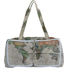 Vintage World Map Aesthetic Multi Function Bag