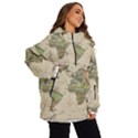 Vintage World Map Aesthetic Women s Ski and Snowboard Waterproof Breathable Jacket View2