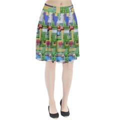 Pixel Map Game Pleated Skirt by Cemarart