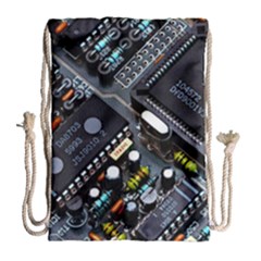 Motherboard Board Circuit Electronic Technology Drawstring Bag (large)