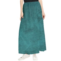 Background Green Maxi Chiffon Skirt