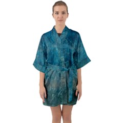 Background-25 Half Sleeve Satin Kimono  by nateshop