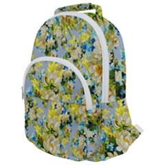 Background-flowers Rounded Multi Pocket Backpack by nateshop